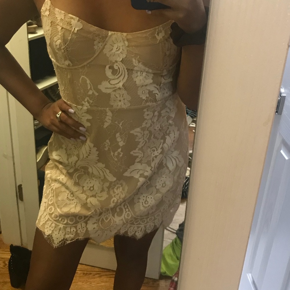 White lace dress